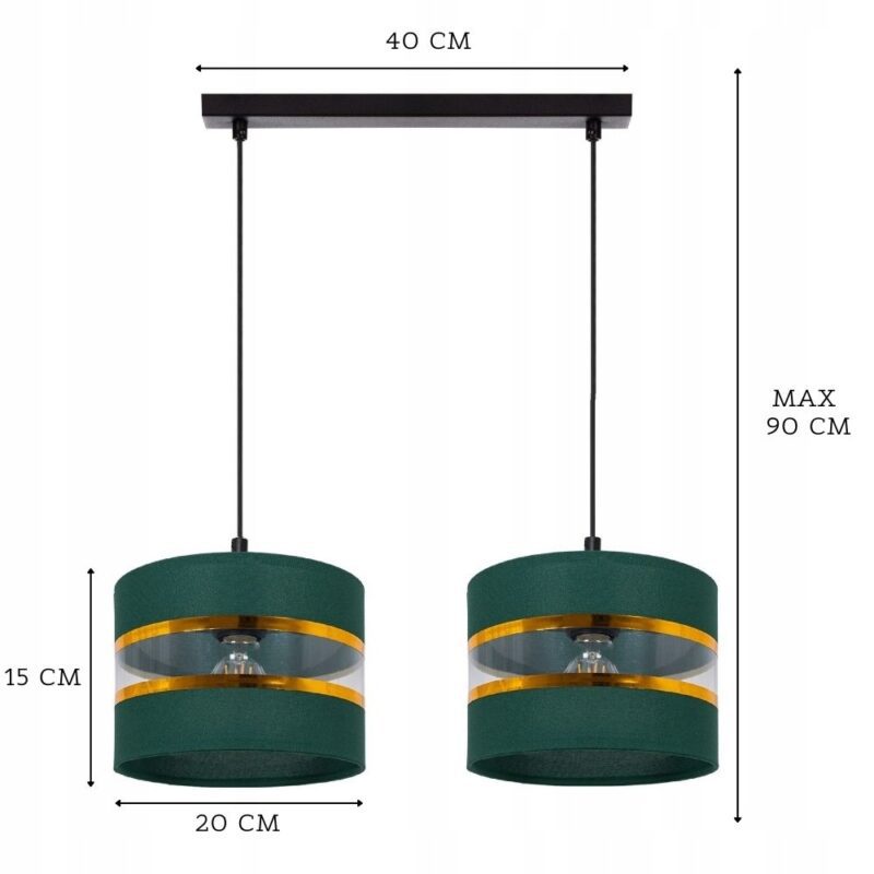 NOWOCZESNA LAMPA SUFITOWA WISZĄCA ŻYRANDOL ZWIS 2 i 3 PKT