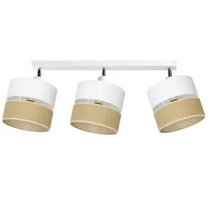 LAMPA SUFITOWA LISTWA PLAFON JUTA BOHO JUTOWA DUO
