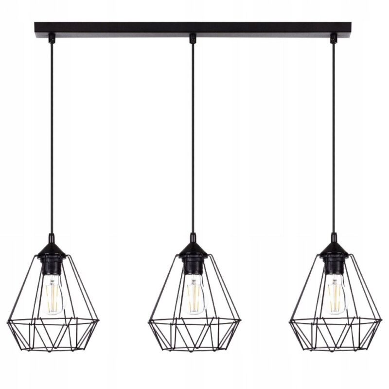 WISZĄCA NOWOCZESNA LAMPA SUFITOWA DIAMENT LOFT LED E27