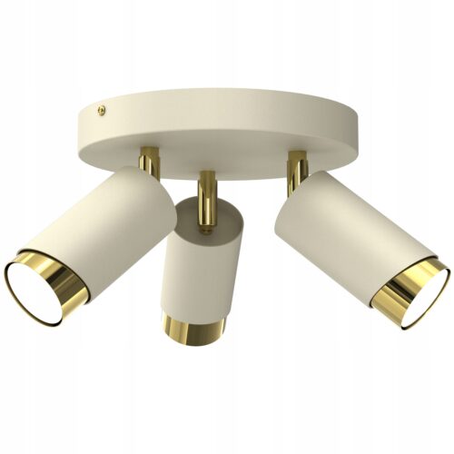 b91a77f4e8ffdba16e36d7d0f144d047.jpg LAMPA SUFITOWA BEŻOWA PLAFON KOŁO TUBY ZŁOTY GU10 LED SPOT