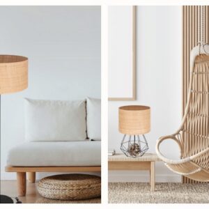 LAMPA LISTWA SUFITOWA ŻYRANDOL RATAN RATTAN BOHO