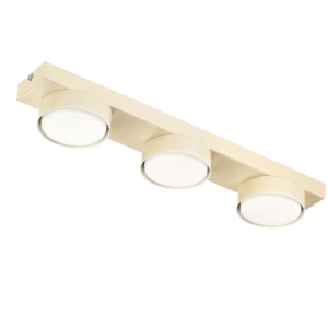 LAMPA DO SALONU SUFITOWA PLAFON LED LOFT GX53 ECRU BEŻ