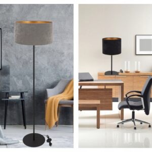 LAMPA SUFITOWA WISZĄCA ABAŻUR ZAMSZ WELUR 40 CM