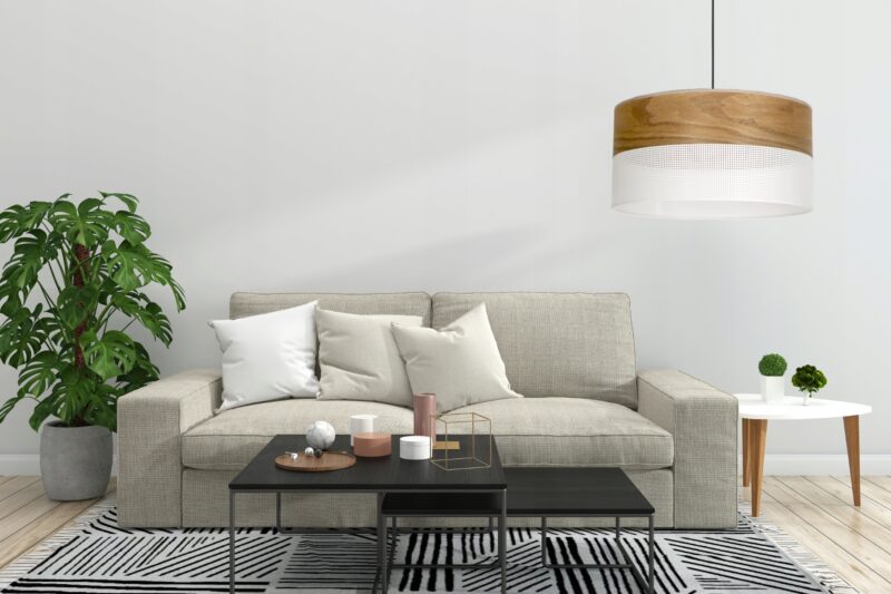 ABAŻUR KLOSZ WALEC DO LAMPY WISZĄCEJ LOFTOWY DZIURKI 20CM / 30CM / 40CM / BIAŁY / CZARNY
