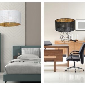 ff73308b355e5e5f4cce17fe82398243.jpg LAMPKA NOCNA STOŁOWA Z ABAŻUREM DZIURKI GABINET 30 CM LED