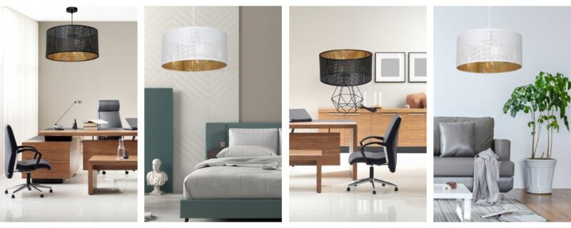 ff73308b355e5e5f4cce17fe82398243.jpg LAMPKA NOCNA STOŁOWA Z ABAŻUREM DZIURKI GABINET 30 CM LED