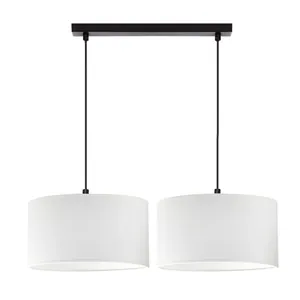 NOWOCZESNA WISZĄCA LAMPA ŻYRANDOL WALEC ABAŻUR LED 30 cm