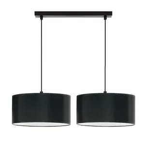 NOWOCZESNA WISZĄCA LAMPA ŻYRANDOL WALEC ABAŻUR LED 30 cm