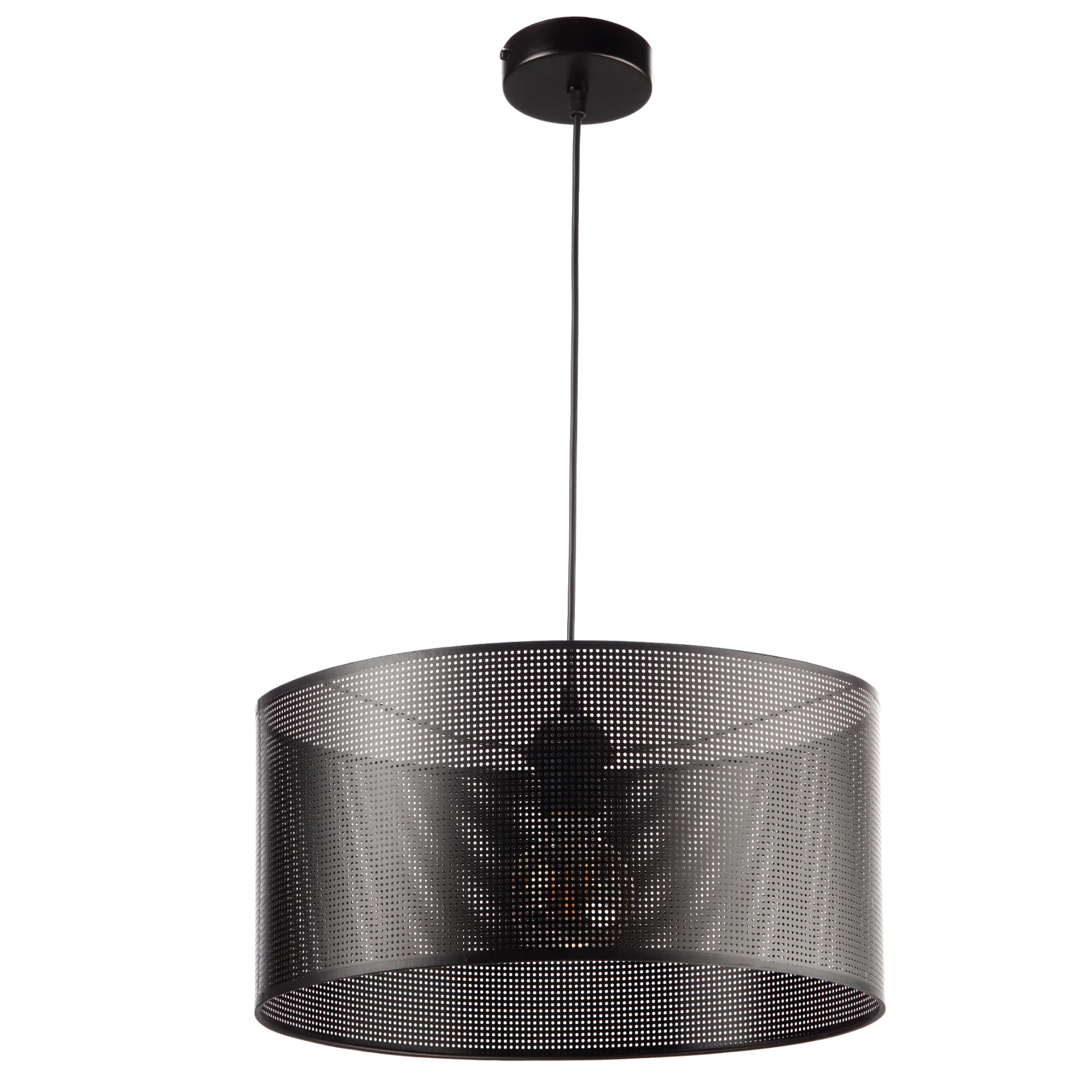 LAMPA SUFITOWA WISZĄCA ABAŻUR Z DZIURKAMI