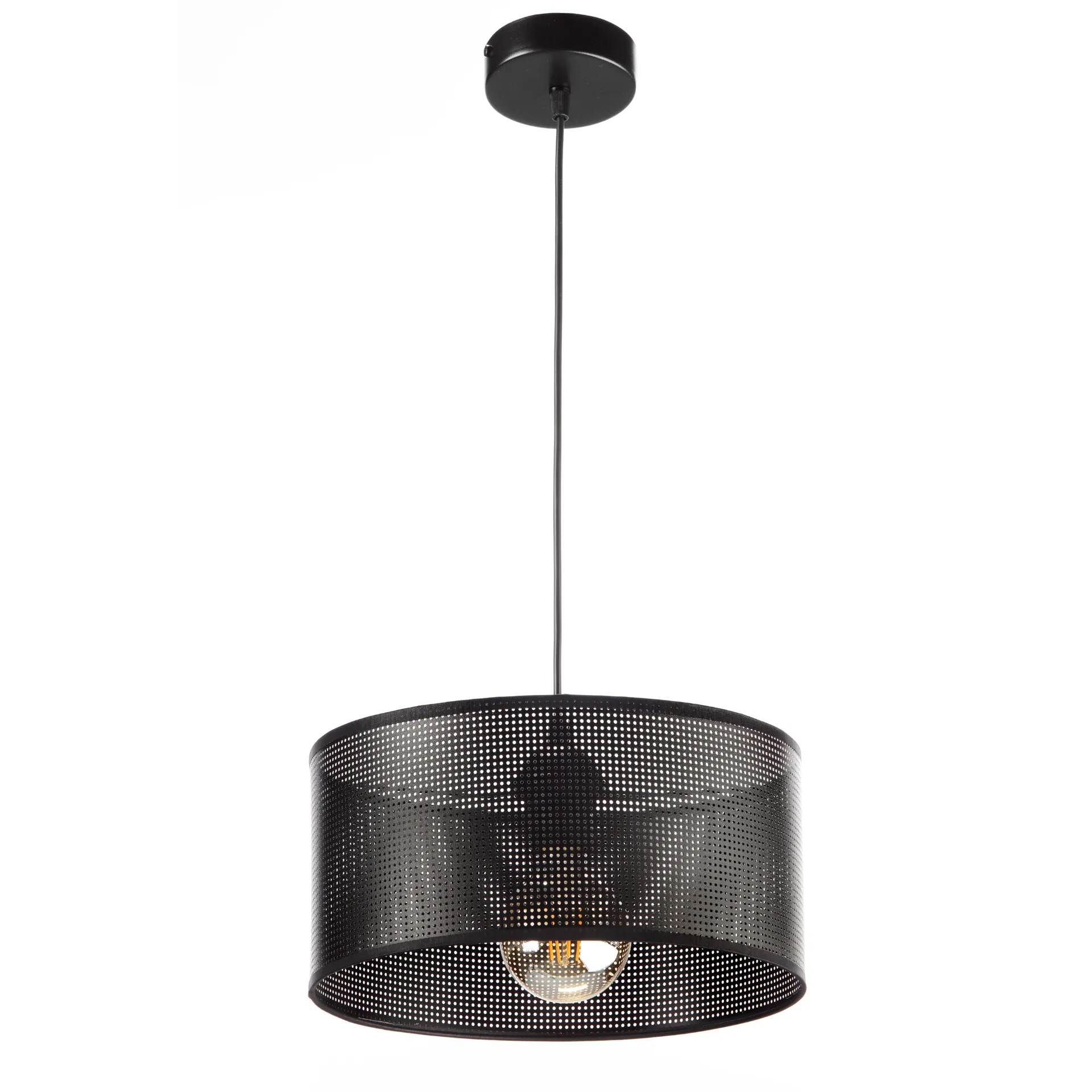 LAMPA SUFITOWA WISZĄCA ABAŻUR Z DZIURKAMI