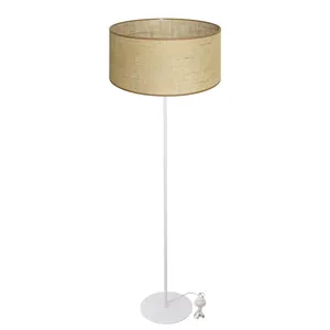 JUTOWA BOHO LAMPA STOJĄCA ABAŻUR WALEC JUTA 40CM