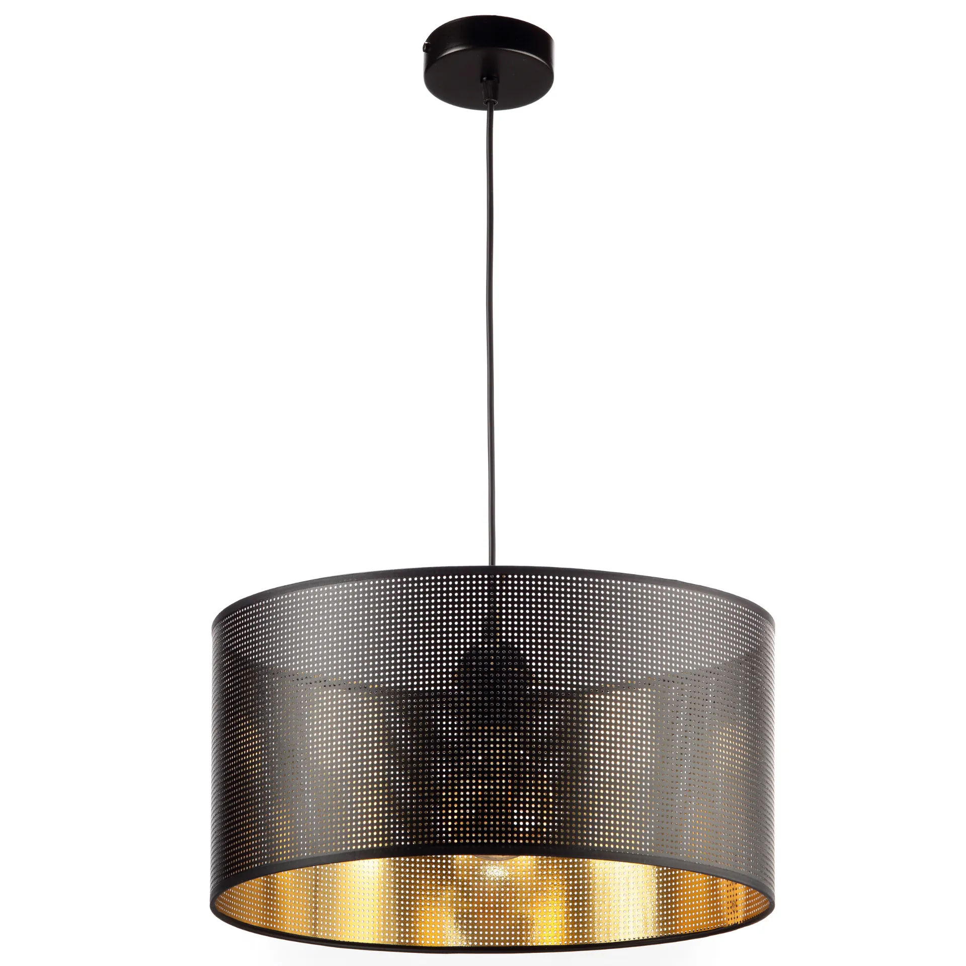 LAMPA SUFITOWA WISZĄCA ABAŻUR Z DZIURKAMI