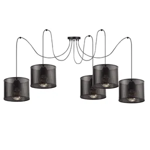 lampa-z-abazurem-rattan (10) AŻUROWA LAMPA SUFITOWA SPIDER ABAŻUR Z DZIURKAMI 3-pkt / 5-pkt / 20cm / 30 cm