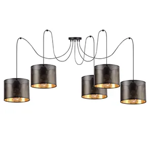 lampa-z-abazurem-rattan (11) AŻUROWA LAMPA SUFITOWA SPIDER ABAŻUR Z DZIURKAMI 3-pkt / 5-pkt / 20cm / 30 cm