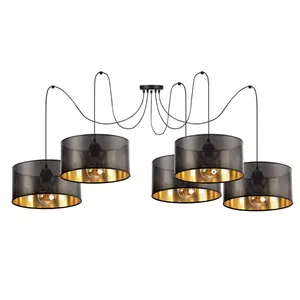 lampa-z-abazurem-rattan (12) AŻUROWA LAMPA SUFITOWA SPIDER ABAŻUR Z DZIURKAMI 3-pkt / 5-pkt / 20cm / 30 cm