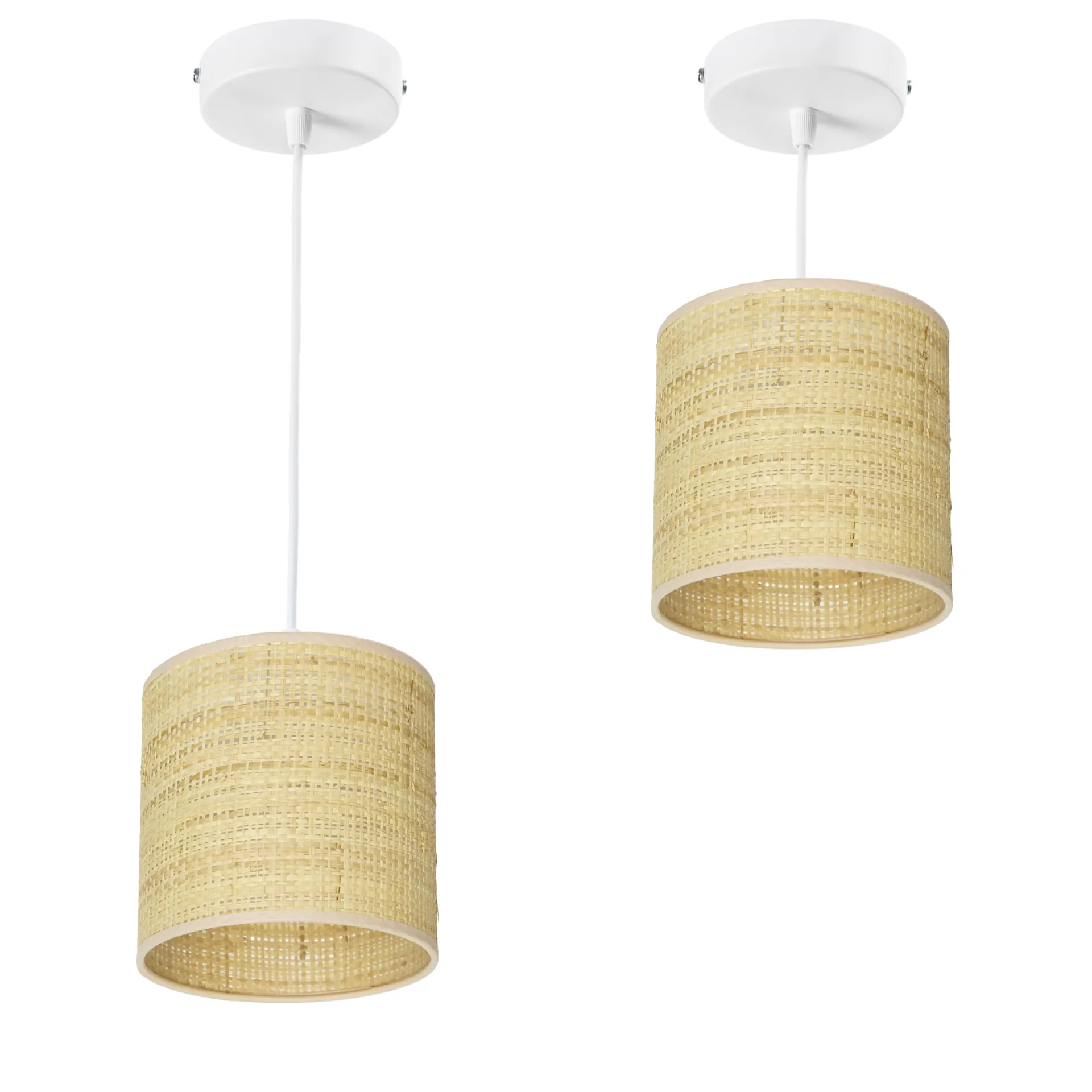 LAMPA WISZĄCA 1PŁ SUFITOWA ABAŻUR RATAN RATTAN LED WARIANTY 15 CM 20 CM 30 CM 40 CM