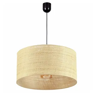 lampa-z-abazurem-rattan (5) LAMPA WISZĄCA 1PŁ SUFITOWA ABAŻUR RATAN 30CM