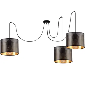lampa-z-abazurem-złoty-dziurki (9) AŻUROWA LAMPA SUFITOWA SPIDER ABAŻUR Z DZIURKAMI 3-pkt / 5-pkt / 20cm / 30 cm