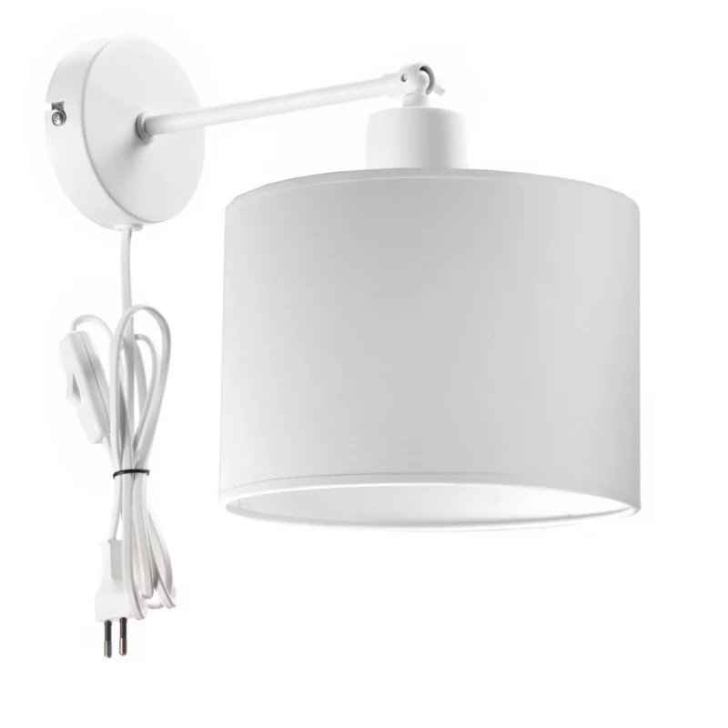 KLASYCZNA LAMPKA ŚCIENNA KINKIET WALEC E27 LED