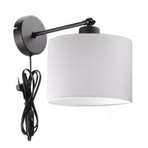 KLASYCZNA LAMPKA ŚCIENNA KINKIET WALEC E27 LED