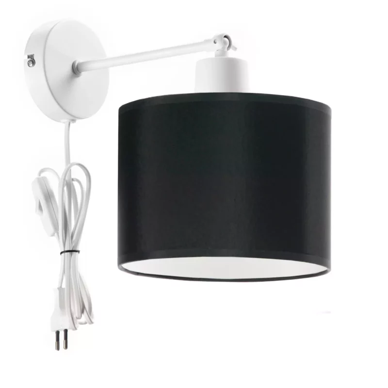KLASYCZNA LAMPKA ŚCIENNA KINKIET WALEC E27 LED