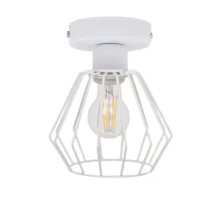 LAMPA SUFITOWA LOFT METAL EDISON CZERŃ LED PLAFON
