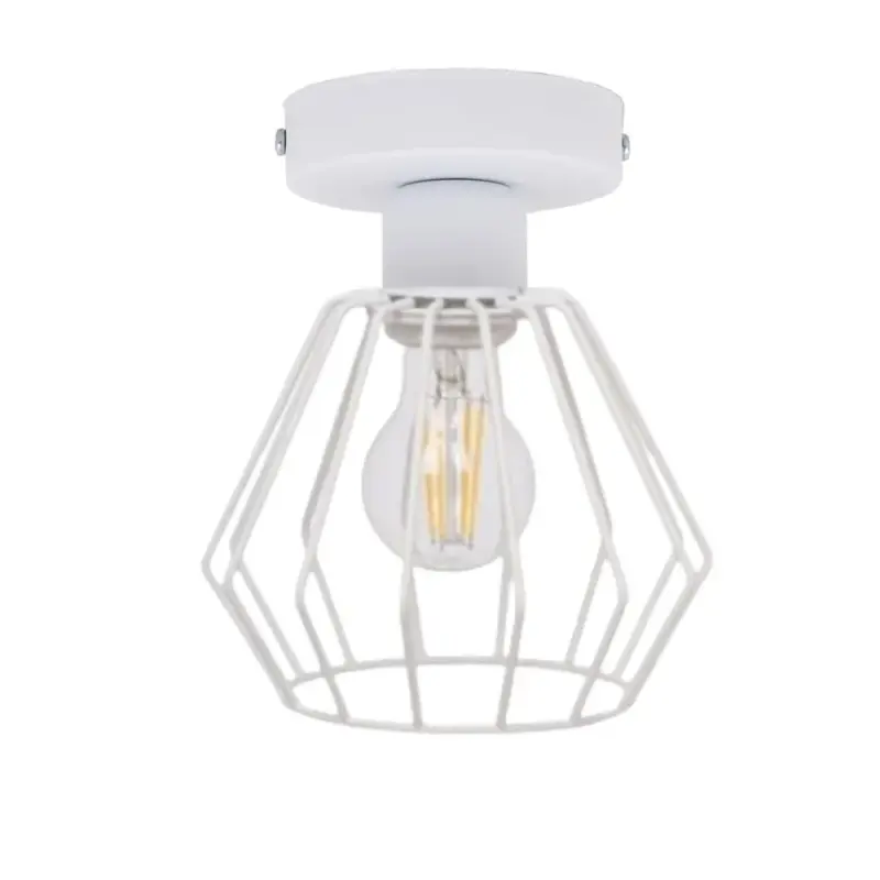LAMPA SUFITOWA LOFT METAL EDISON CZERŃ LED PLAFON