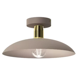 PLAFON LAMPA SUFITOWA ŻYRANDOL LOFT LED BEŻ GOLD E27 DUŻY KLOSZ KOLORY