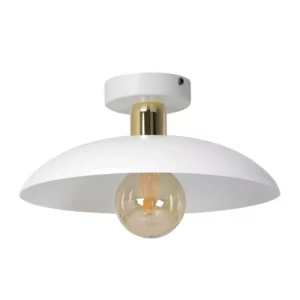PLAFON LAMPA SUFITOWA ŻYRANDOL LOFT LED BEŻ GOLD E27 DUŻY KLOSZ KOLORY