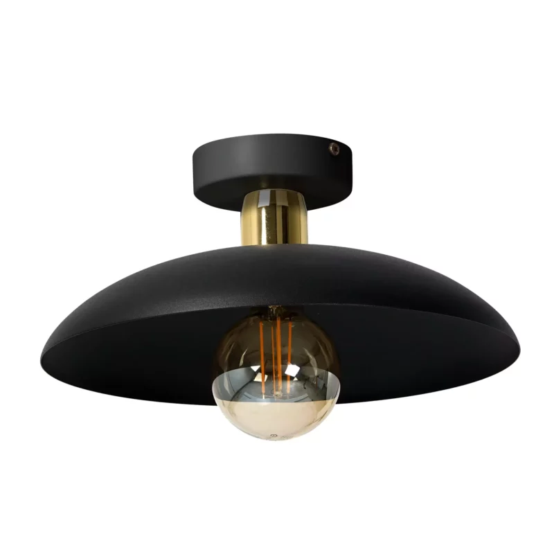 PLAFON LAMPA SUFITOWA ŻYRANDOL LOFT LED BEŻ GOLD E27 DUŻY KLOSZ KOLORY