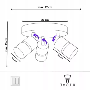 LAMPA SUFITOWA BEŻOWA KASZMIROWA NA KOLE WARIANTY