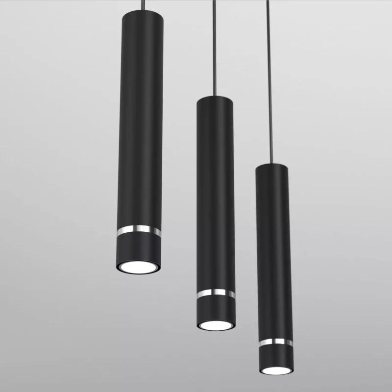 LAMPA SUFITOWA WISZĄCA SOPEL TUBA NAD STÓŁ LOFT BIAŁY CZARNY WARIANTY 3-PKT 4-PKT