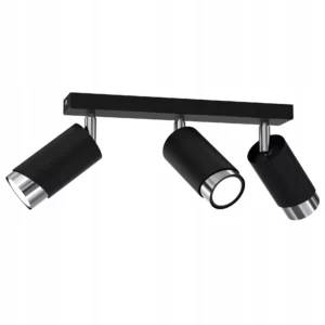 LAMPA SUFITOWA PLAFON TUBY METAL GU10 LOFT SPOT CZARNY 2-PKT 3-PKT 4-PKT 5-PKT