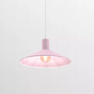 LAMPA WISZĄCA SUFITOWA ZWIS METAL LED NOWOCZESNA E27 RÓŻOWA / ZIELONA / NIEBIESKA