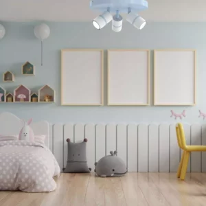 DZIECIĘCA LAMPA PLAFON SUFITOWA ŻYRANDOL LED GU10 1-PKT 3-PKT NIEBIESKA / RÓŻOWA / ZIELONA