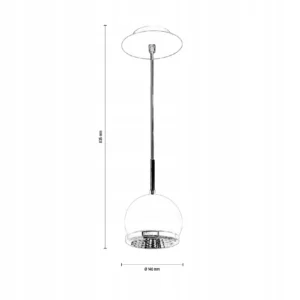 LAMPA WISZĄCA BALL KULA BIAŁA GU10 SPOTLIGHT
