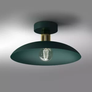 PLAFON LAMPA SUFITOWA ŻYRANDOL LOFT LED BEŻ GOLD E27 DUŻY KLOSZ KOLORY