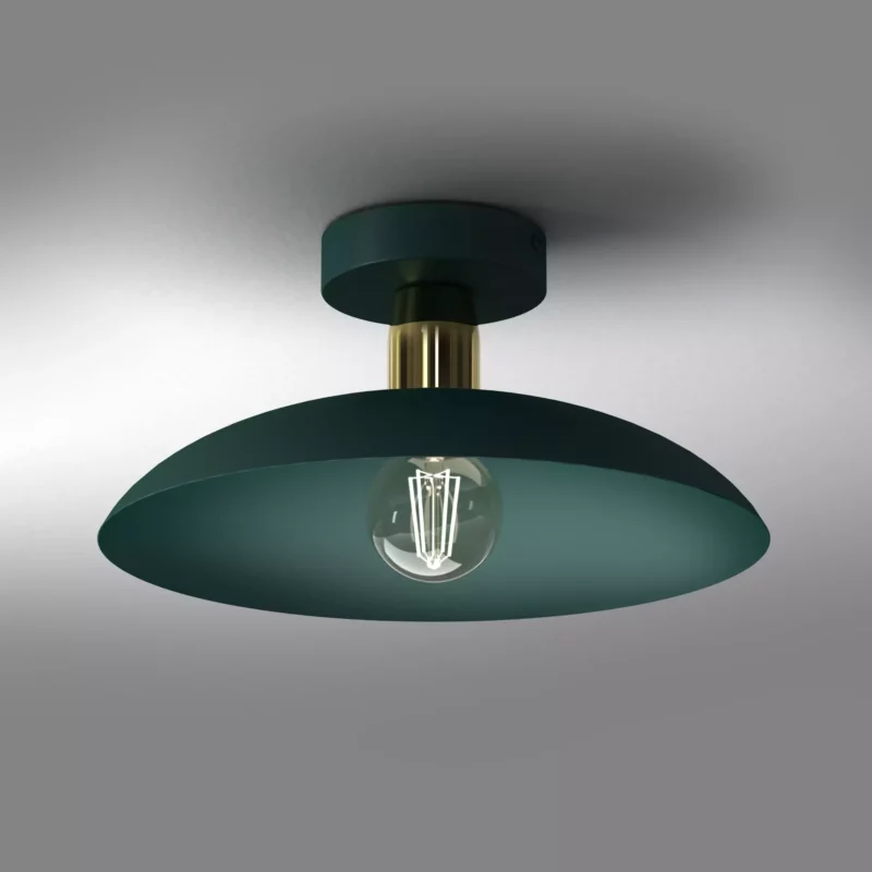 PLAFON LAMPA SUFITOWA ŻYRANDOL LOFT LED BEŻ GOLD E27 DUŻY KLOSZ KOLORY