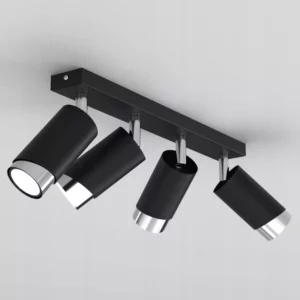 LAMPA SUFITOWA PLAFON TUBY METAL GU10 LOFT SPOT CZARNY 2-PKT 3-PKT 4-PKT 5-PKT