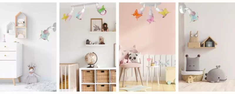 PLAFON LAMPA SUFITOWA ŻYRANDOL DLA DZIEWCZYNKI LED NA KOLE / LISTWA / KINKIET