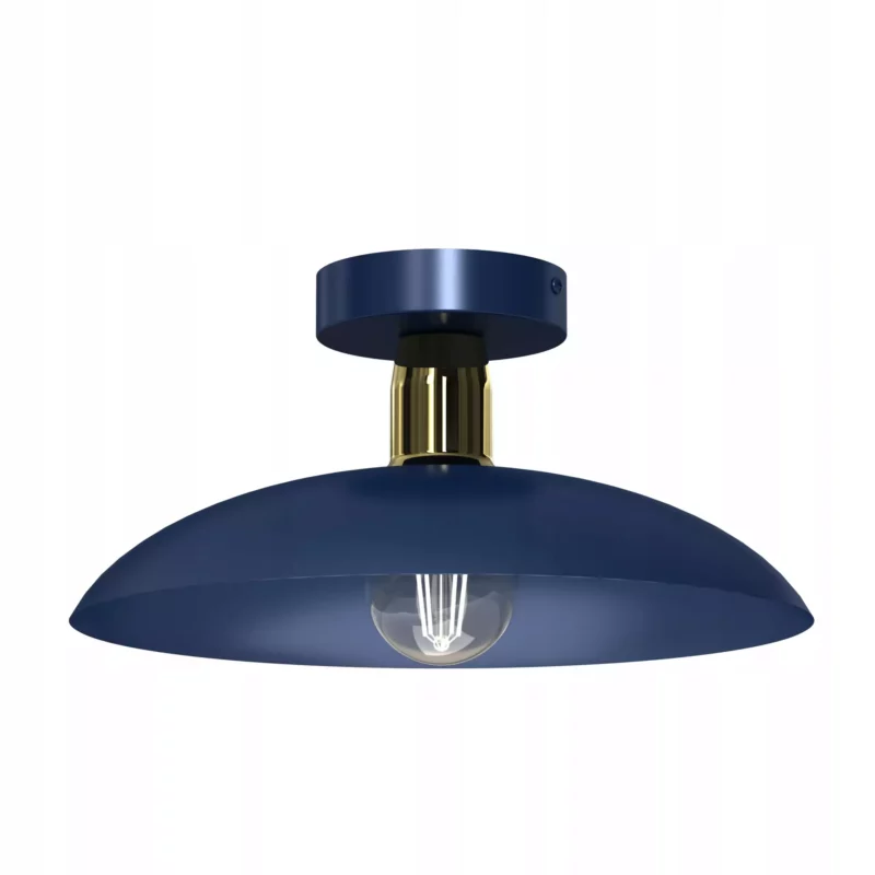 PLAFON LAMPA SUFITOWA ŻYRANDOL LOFT LED BEŻ GOLD E27 DUŻY KLOSZ KOLORY