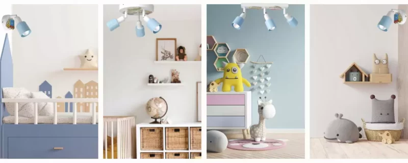 LAMPA DZIECIĘCA ŻYRANDOL PLAFON DLA CHŁOPAKA PL NA KOLE / LISTWA / KINKIET