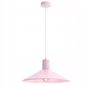 LAMPA WISZĄCA SUFITOWA ZWIS METAL LED NOWOCZESNA E27 RÓŻOWA / ZIELONA / NIEBIESKA