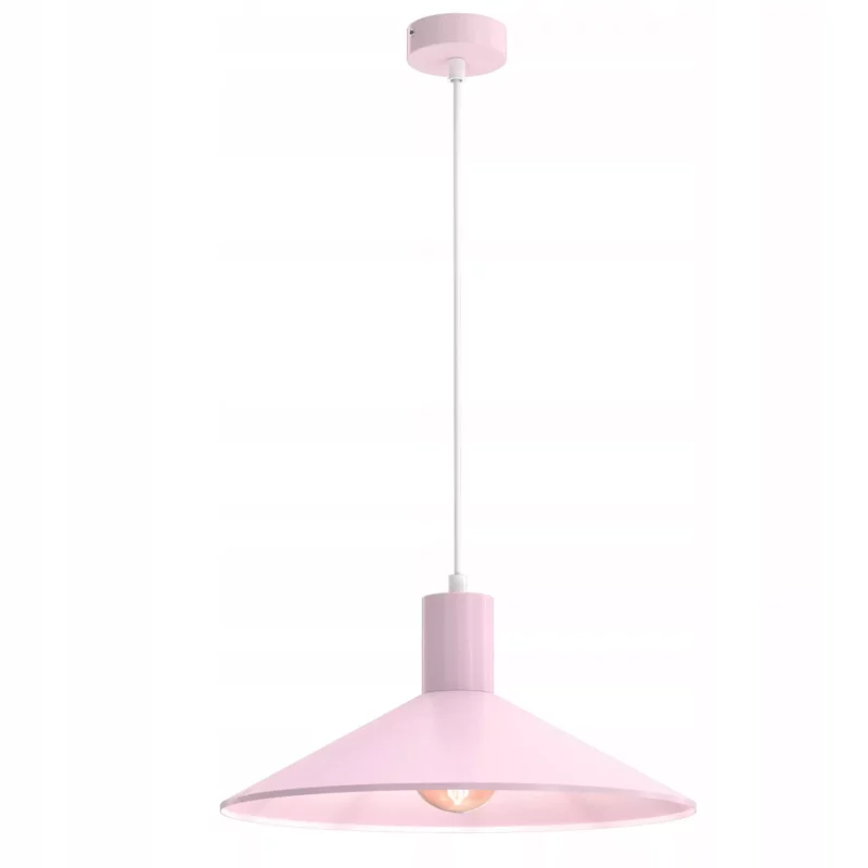 LAMPA WISZĄCA SUFITOWA ZWIS METAL LED NOWOCZESNA E27 RÓŻOWA / ZIELONA / NIEBIESKA