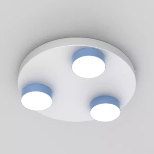 LAMPA ŚCIENNA SUFITOWA LED PLAFON NA KOLE SPOT NIEBIESKI / RÓŻOWY