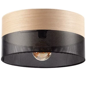 ABAŻUR KLOSZ WALEC DO LAMPY WISZĄCEJ LOFTOWY DZIURKI 20CM / 30CM / 40CM / BIAŁY / CZARNY