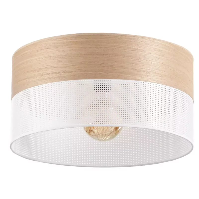 ABAŻUR KLOSZ WALEC DO LAMPY WISZĄCEJ LOFTOWY DZIURKI 20CM / 30CM / 40CM / BIAŁY / CZARNY