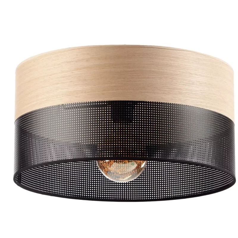 ABAŻUR KLOSZ WALEC DO LAMPY WISZĄCEJ LOFTOWY DZIURKI 20CM / 30CM / 40CM / BIAŁY / CZARNY