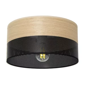 ABAŻUR KLOSZ WALEC DO LAMPY WISZĄCEJ LOFTOWY DZIURKI 20CM / 30CM / 40CM / BIAŁY / CZARNY