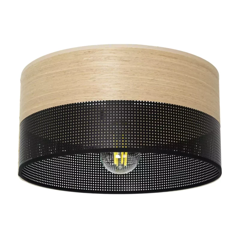 ABAŻUR KLOSZ WALEC DO LAMPY WISZĄCEJ LOFTOWY DZIURKI 20CM / 30CM / 40CM / BIAŁY / CZARNY